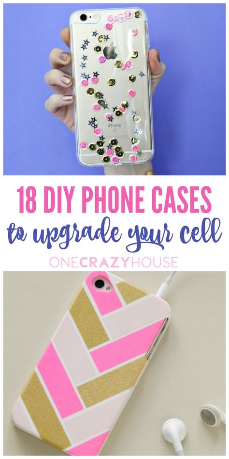 Want to kick you cell phone style up a notch but don't have $30-$40 dollars to spend on it? Here are some brilliant DIY cell phone case upgrades that are unique and beautiful! Diy Phone Cases, Cell Phone Cases Diy, Diy Crafts For Teen Girls, Diy Crafts For Teens, Diy Sharpie, Crafts For Teens To Make, Crazy House, Diy Iphone Case, Cases Diy