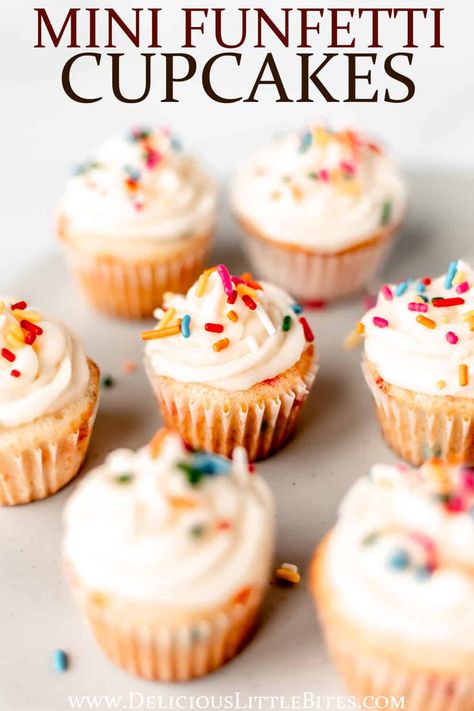 Mini Cupcake Recipes, Funfetti Birthday Cake, Funfetti Birthday, Cupcakes Funfetti, Christmas Cupcakes Recipes, Confetti Cupcakes, Funfetti Cupcakes, Healthy Cupcakes, Fun Dessert