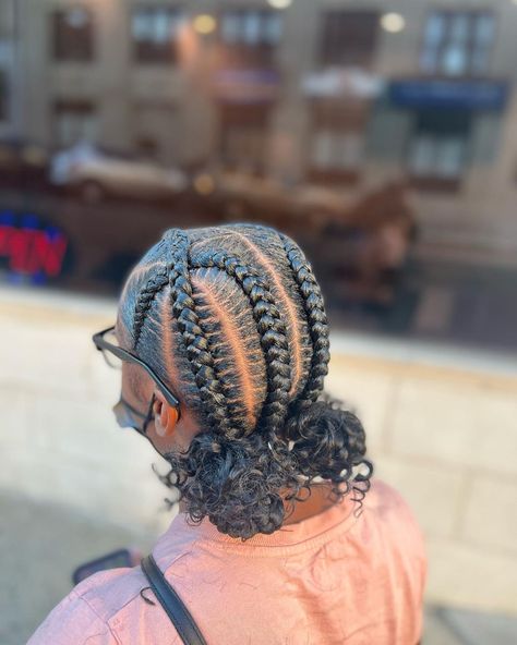 4 Cross Stitch Braids, Quick Black Hairstyles, Short Hair Twist Styles, Cornrows Braids For Black Women, Braided Hairstyles For Black Women Cornrows, Black Ponytail Hairstyles, Feed In Braids Hairstyles, Braided Bun Hairstyles, Braided Cornrow Hairstyles