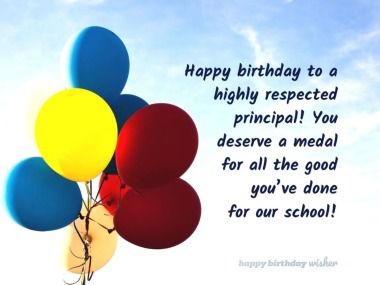 Happy birthday to a highly respected principal! You deserve a medal for all the good you’ve done for our school! (...) https://www.happybirthdaywisher.com//you-deserve-a-medal-principal/ Happy Birthday Principal, Birthday Wishes For Principal, Lockdown Quotes, Birthday Wishes For Teacher, Principal Appreciation Gifts, Wishes For Teacher, Principal Appreciation, Short Birthday Wishes, Christians Quotes