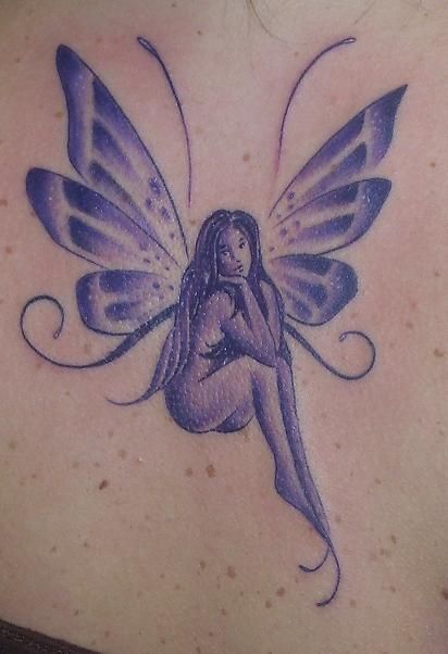 Small Fairy Tattoos, Pixie Tattoo, Purple Tattoos, Petit Tattoo, Purple Fairy, Fairy Tattoo Designs, Fantasy Tattoos, Fairy Tattoo, Best Tattoo Designs