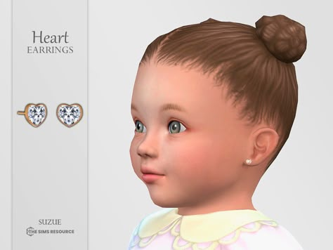 The Sims Resource - Heart Earrings Infant Sims 4 Infant Earrings Cc, Infant Accessories Sims 4, Sims 4 Infant Jewelry, Sims 4 Cc Infant Jewelry, Sims 4 Infant Earrings, Sims 4 Infant Cc Accessories, Sims 4 Cc Infant Accessories, The Sims Resource Infant, Sims 4 Infant Accessories