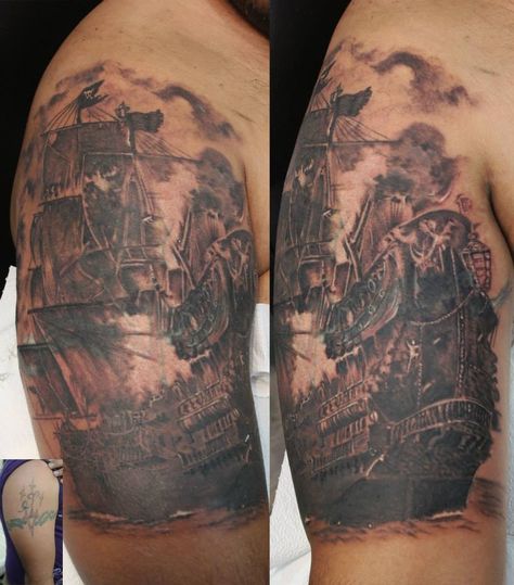 Burning Ship Tattoo Burn The Boats Tattoos, Burning Ship Tattoo, Burn The Ship Tattoo, Boats Tattoo, Burning Ship, Burn The Boats, Tattoo Ideas Simple, Boat Tattoo, Ship Tattoo