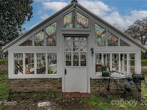 Check out the floors!!! That greenhouse is beautiful! Circa 1882. Over one acre in North Carolina. $650,000 - The Old House Life