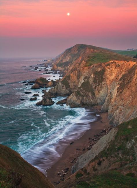 Chimney Rock on Point Reyes Best California Beaches, Cypress Tree Tunnel, Point Reyes Lighthouse, Alameda California, Marin County California, Monterey Cypress, Point Reyes National Seashore, Chimney Rock, Incredible Photos