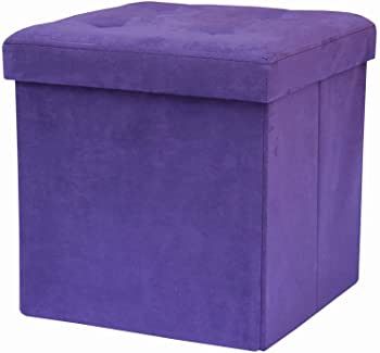 Amazon.com: Sorbus Storage Ottoman Bench – Collapsible/Folding Bench Chest with Cover – Perfect Toy and Shoe Chest, Hope Chest, Pouffe Ottoman, Seat, Foot Rest, – Contemporary Faux Suede (Purple) : Home & Kitchen Shoe Chest, Ottoman Seat, College Dorm Room Inspiration, Storage Cube Ottoman, Folding Ottoman, Folding Bench, Pouffe Ottoman, Add Storage, Purple Rooms