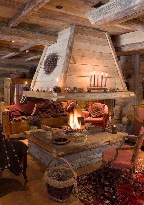 Furniture Details Drawing, Easy Woodworking Projects Diy, Indoor Fire Pit, Viking House, Simple Woodworking Plans, Carpentry Projects, Open Fireplace, Home Fireplace, Design Exterior