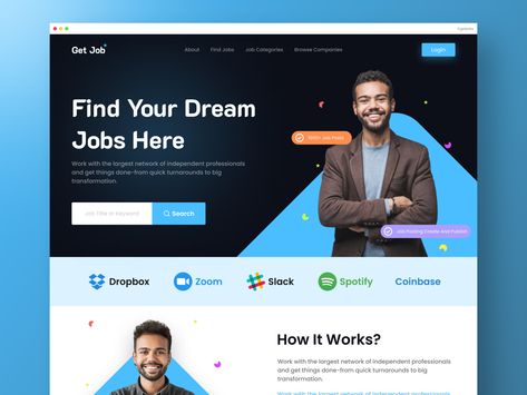 Job Finder Website Concept Design. by Sabbir Islam 👑 on Dribbble Job Search Website, Ui Ux Website, Job Page, Website Concept, Job Website, Career Search, Job Seeking, Job Advertisement, Job Placement