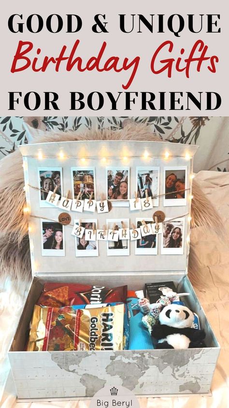 Useful & creative birthday gifts for him | Sentimental & romantic long distance birthday gift ideas for boyfriend | Good & unique gift ideas for 16,17,18,19,20,21,22 Bday #giftsforboyfriend #boyfriendgifts #giftforbf #romanticbirthdaygifts #romanticgifts Diy Xmas Gifts For Boyfriend, Birthday Gift For Bf, 21st Birthday Gifts For Boyfriend, Best 21st Birthday Gifts, 30 Birthday Gifts, 17. Geburtstag, 19th Birthday Gifts, Unique Gifts For Boyfriend, Funny Boyfriend Gifts