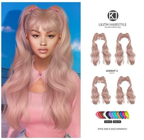 KUNI x equal10 (September 10th) | Hello everyone, a new hair… | Flickr Sims 4 Cc Pigtails Alpha, Sims Y2k Hair, Sims 4 Cc Hair Pigtails, Sims 4 Pink Hair, Sims4 Alpha Hair, Sims 4 Pigtails Cc, Sims 4 Cc Pigtails, Sims 4 Pigtails, Sims 4 Alpha Cc Hair