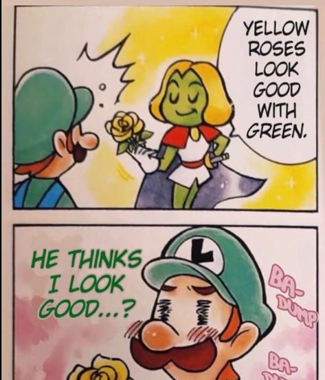 Female Luigi Fanart, Luigi Comic, Luigi And Polterpup Fanart, Luigi And Daisy Comics, I Believe In Luigi Supremacy, Superstar Saga, Mario Day, Luigi And Daisy, Mario And Luigi Superstar Saga