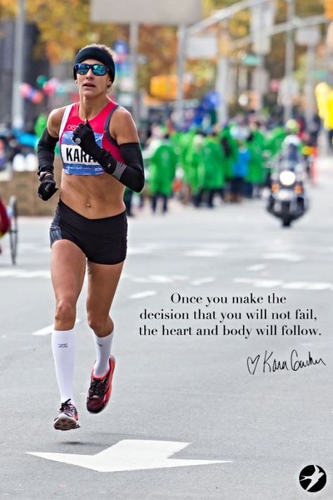 Quotes from elite athletes like Kara Goucher to movitate you through marathon training - click for more Half Marathon Training Quotes, Marathon Training Quotes, Kara Goucher, Marathon Quotes, Running Short Outfits, Training Motivation Quotes, Running Motivation Quotes, Best Running Shorts, Marathon Motivation