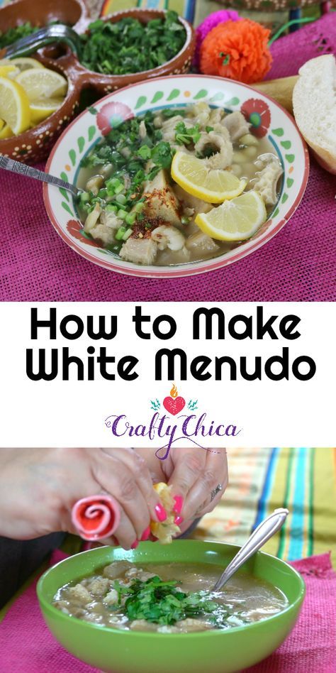 How to make white menudo, by CraftyChica.com White Menudo Recipe, Menudo Recipe Authentic, Oxtail Stew Recipe, Food In Mexico, Menudo Recipe, Latina Style, Mexican Kitchen, Tamale Recipe, Recipes Authentic