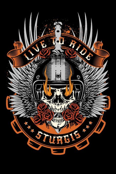 Live To Ride Sturgis Motorcycle Rally 2022 Distressed Vintage Skull Wing Biker Harley Helmets, Harley Davidson Decals, Motorcycles Logo Design, Harley Davidson Images, Diy Sharpie Mug, Daytona Bike Week, 4th Of July Images, Harley Davidson Artwork, Sturgis Motorcycle Rally