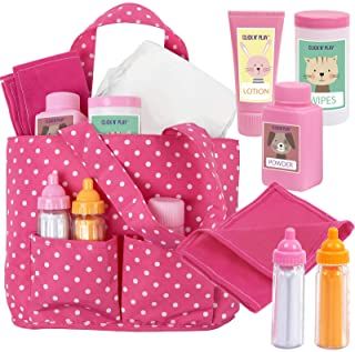 Amazon.com : baby doll beds and cribs Baby Doll Diaper Bag, Baby Doll Bed, Diaper Bag Essentials, Doll Crib, Doll Backpack, Baby Alive Dolls, Baby Doll Accessories, Doll Beds