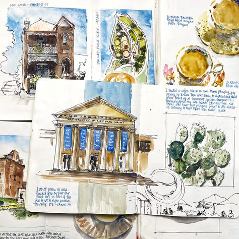 Sketching my life and sharing the experience Voyage Sketchbook, Travel Montenegro, Liz Steel, Kunstjournal Inspiration, Sketch Note, Travel Art Journal, Travel Sketchbook, Sketch Journal, Sketch Books