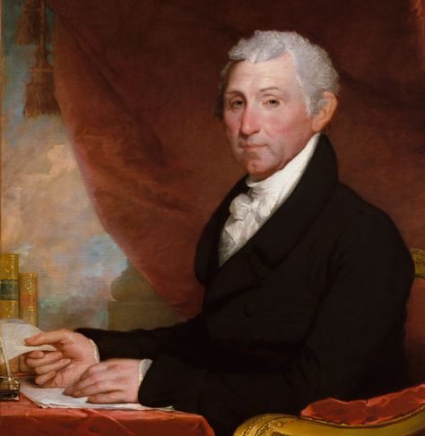 James Monroe: The Last Founder | AMERICAN HERITAGE John Doggett, Monroe Doctrine, Gilbert Stuart, James Monroe, James Madison, History Painting, The First Americans, American Presidents, Us Presidents