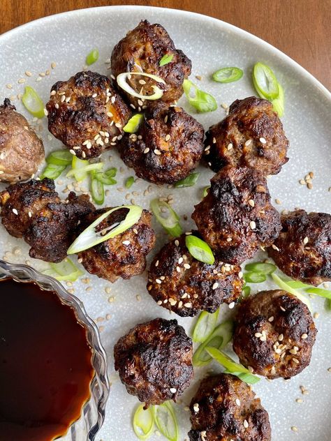 Miso Appetizer, Miso Balls, Miso Meatballs, Baked Asian Meatballs, Tofu Walnut Meatballs, Beef Meatballs No Breadcrumbs, Ginger Meatballs, Citrus Zester, Ginger Miso