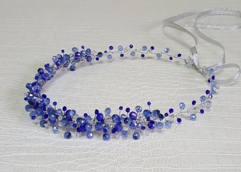 Royal Blue Crown, Royal Wallpaper, Blue Hair Accessories, Tiara Hair, Hair Accessories Wedding, Bead Hair Accessories, Beads Craft Jewelry, Crystal Tiara, Blue Crown