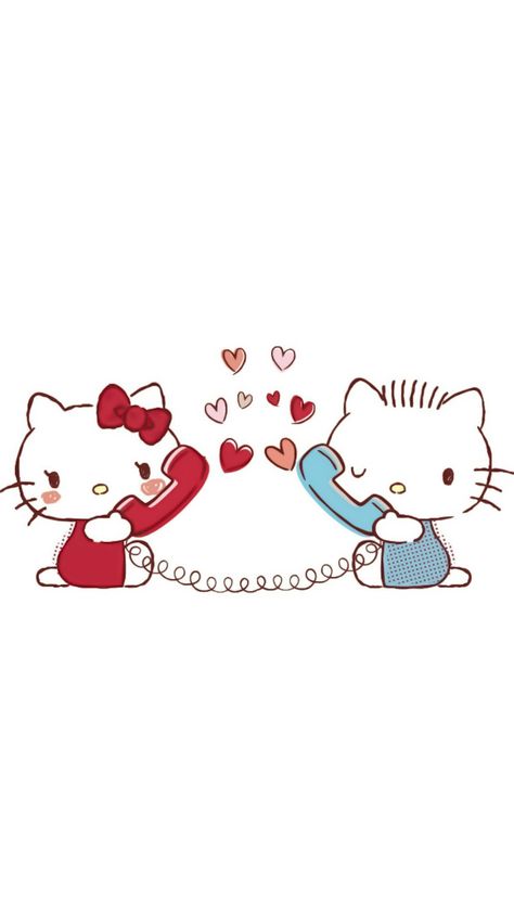 Hello Kitty Daniel Wallpaper, Hello Kitty Love Wallpaper, Hello Kitty And Dear Daniel Wallpapers, Hello Kitty Valentines Day Wallpaper, Hello Kitty And Dear Daniel, Kitty Couple, Dear Daniel, Pink Wallpaper Hello Kitty, Images Hello Kitty