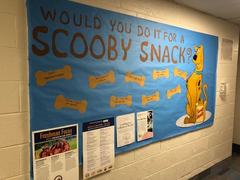 Class Officers Bulletin Board, Scooby Doo Bulletin Board, Bulletin Boards Ra, Res Life Bulletin Boards, Resident Assistant Bulletin Boards, Classroom Vibes, Door Decorations College, College Bulletin Boards, Ra Themes