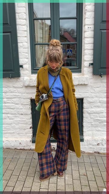 Rok Outfit, Look Boho Chic, Looks Street Style, Drafting Patterns, Fashion Blouse, Plaid Pants, Look Vintage, Mode Vintage, Mode Inspiration