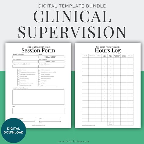 Excited to share the latest addition to my #etsy shop: Clinical Supervision Session Form and Hours Log | Template | Mental Health | Therapists https://etsy.me/37UACsq #clinicalsupervision #mentalhealth #supervisortemplate #clinical #hourslog #sessionform #therapistform Supervision Template, Health Worksheets, Clinical Supervision, Case Presentation, Clinical Social Work, Bullet Journal Paper, Therapy Counseling, Mental Health Resources, Group Therapy