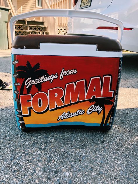 beach formal cooler, frat formal cooler Beach Formal Cooler, Miami Frat Cooler, Baseball Frat Cooler, Frat Coolers Beach, Austin Formal Cooler, Unc Frat Cooler, Lake Havasu Frat Cooler, Frat Cooler Painting Ideas, Myrtle Beach Frat Cooler