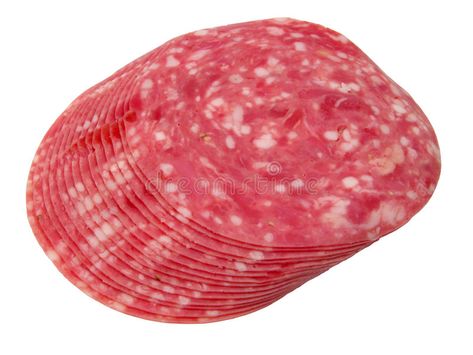 Salami slices-clipping path. Salami slices arrangement isolated over white backg #Sponsored , #PAID, #AD, #slices, #path, #white, #clipping Retirement Invitation Template, Stock Photography Free, Design Resources, White Background, Stock Images, White, Design