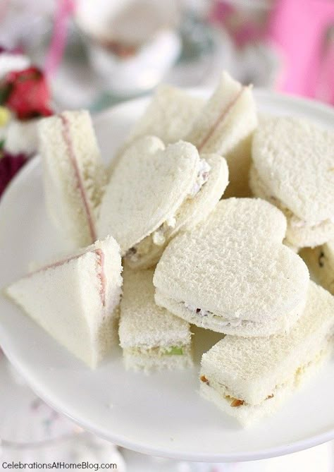 Party Sandwiches Recipes, Tea Party Sandwiches Recipes, Small Sandwiches, Recipes Sandwiches, Tea Sandwich, Apricot Preserves, Tea Party Sandwiches, Tea Sandwiches Recipes, Curried Chicken