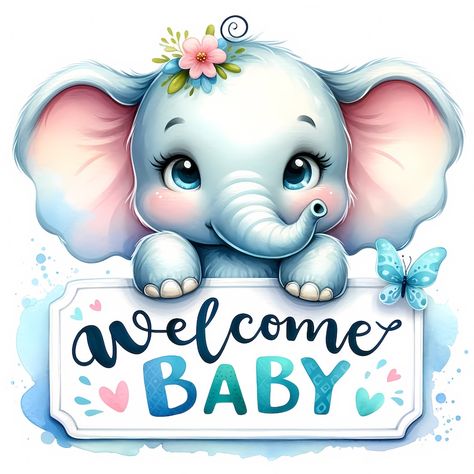 Welcome Baby Clipart 12 High-quality Jpgs Baby Shower, Card Making, Nursery Decor, Digital Paper Craft, Commercial License - Etsy Welcome Home Party, Baby Shower Images, Welcome Home Parties, Welcome New Baby, Nursery Pictures, Baby Stickers, Baby Shower Card, Welcome Baby, Home Party