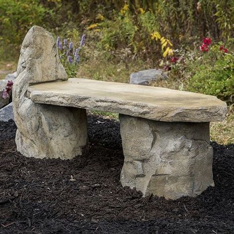 Choosing a Natural Stone for Your Custom-Made Outdoor Bench Stone Garden Bench, Garden Bench Diy, Memorial Benches, Pergola Garden, Potager Garden, Garden Arbor, Stone Bench, Pergola Plans, Pergola Designs