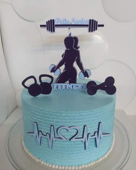 Bolo Crossfit, Fitness Cake, Gym Cake, 33rd Birthday, Cakes For Women, Easy Cake Decorating, Cute Instagram Pictures, Unique Cakes, Anime Scenery Wallpaper