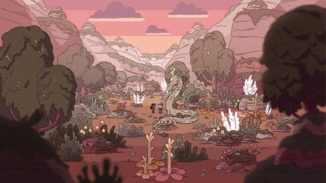 Aesthetic Animation, Hilda Netflix, Background Animation, Comic Tutorial, Traditional Ink, Pretty Backgrounds, Model Sheet, Different Art Styles, Cartoon Background