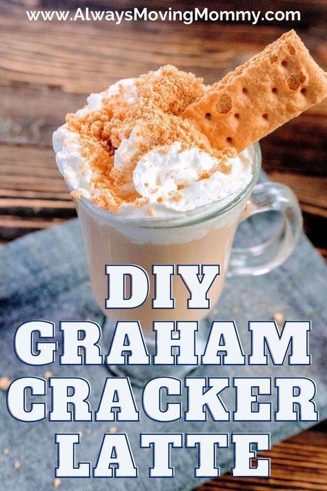 How to make your own graham cracker latte at home Graham Cracker Simple Syrup, Latte At Home, Teddy Grahams, Coffee Ideas, Fancy Drinks, Frothing Milk, Ice Coffee Recipe, Ice Water, Ice Cube Trays