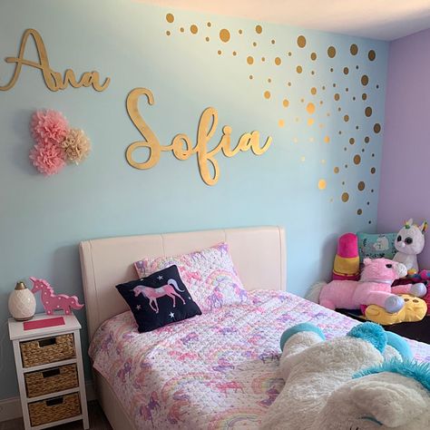 Girls Bedroom Wall Color, Girls Room Paint Ideas, Gold Wall Stickers, Girls Room Paint, Wallpaper Decals, Blush Pink Roses, Roses Wall, Girl Bedroom Walls, Room Wall Painting