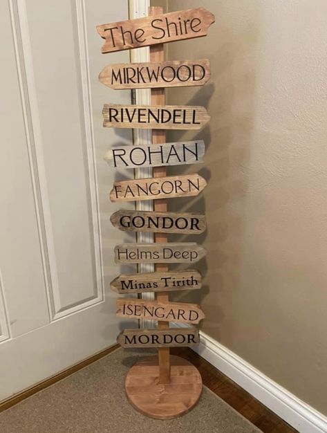 Hobbit Nursery Lord Of The Rings, Lord Of Rings Nursery, Shire Nursery Theme, Lotr Nursery Ideas, Lotr Themed Nursery, Lord Of The Rings Sign, Lord Of The Rings Themed Bedroom, Lotr Aesthetic Home Decor, Lotr Room Ideas