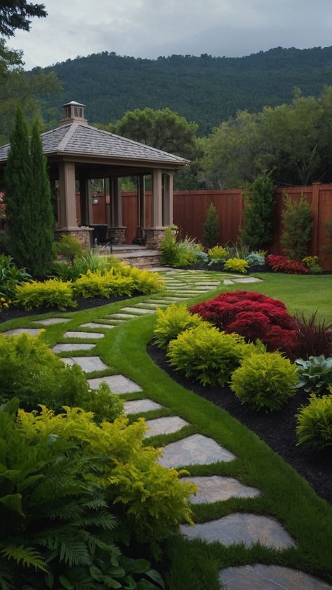 Transform your outdoor space with modern backyard landscaping designs Discover pool garden design layout and small yards ideas Explore small yards garden ideas small plants small yards patio design ideas and plans for creating a stunning outdoor oasis Modern Backyard Landscaping, Garden Design Layout, Backyard Renovations, Modern Backyard, Small Yard, Colorful Plants, Tiny Spaces, Modern Vibe, Backyard Patio Designs