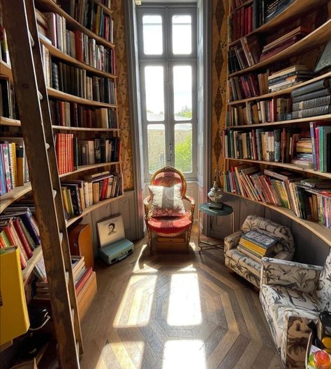 Chateau De La Motte Husson Interior, Escape To The Chateau Interior, Small French Chateau, English Cafe, Turret Room, Ferris Rafauli, France History, Small Library, Angel Strawbridge