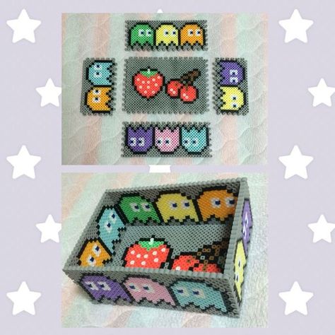 Perler Beads Ideas 3d, Perler Creations, Easy Perler Beads Ideas, 3d Perler Bead, Fuse Bead Patterns, Art Perle, Hama Beads Design, Fusion Beads, Perler Bead Templates