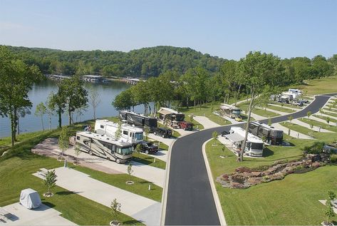 Ozarks Luxury RV Resort on Table Lake Palace On Wheels, Luxury Rv Resorts, Minnesota Camping, Camping Necessities, Rv Destination, Lake Camping, Rv Parks And Campgrounds, Rv Campgrounds, Camping Resort