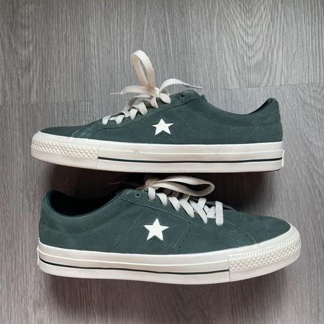 Look what I just found on Depop 🙌 https://depop.app.link/EKwoQx5WZyb Converse Streetwear, Converse One Star Pro, Converse One Star, One Star, Olive Green, Converse, Street Wear, Stars, Green