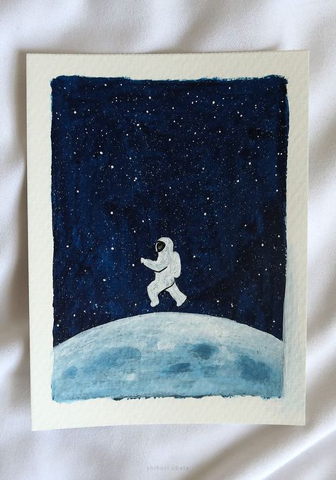 15 Easy Outer Space & Galaxy Painting Ideas Galaxy Painting Ideas, Space Painting Ideas, Space Painting Acrylic, Galaxy Painting Acrylic, Outer Space Painting, Boyfriend Painting, Space Drawings, Canvas For Beginners, Space Painting