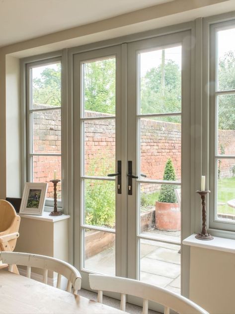 Find your perfect doors and have them fully fitted when you buy directly through Bereco! Cottage Bedrooms Ideas, Bedroom Ideas Cottage, Living Room Patio Doors, Kitchen Patio Doors, Aesthetics Bedroom, Cottage Bedroom Ideas, Cottage Style Bedroom, Single French Door, Cottage Windows