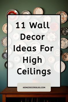 Decor Vaulted Ceiling Walls, Vertical Wall Clock, Gallery Wall Vaulted Ceiling Living Room, How To Decorate With High Ceilings, Vaulted Ceiling Wall Decor Living Room, Wall Of Clocks Display Ideas, What To Do With A Big Blank Wall, How To Decorate High Walls, High Ceiling Living Room Wall Decor