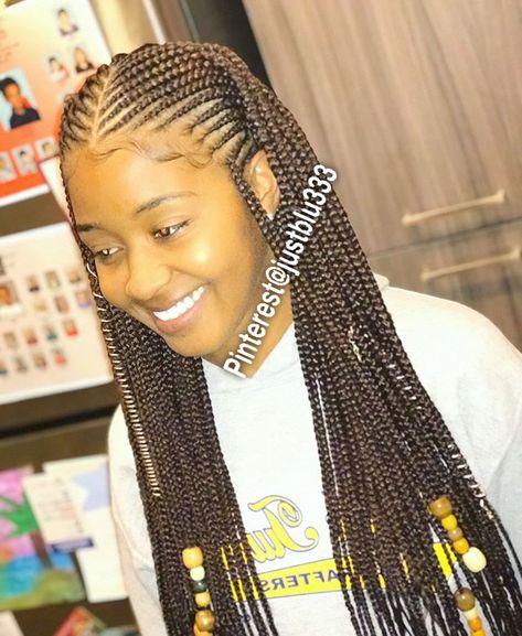 pinterest//oddlyunique4 Black Girls Braids, Bob Box Braids Styles, Bob Box Braids, Braids Pictures, Stacked Bob Hairstyles, Braids Styles, Box Braids Styling, Girls Braids, Cornrow Hairstyles