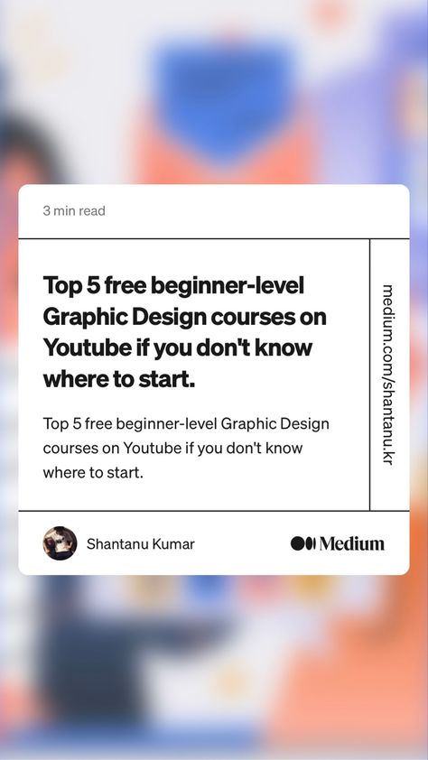 The photo shows a text that reads Top 5 free beginner-level Graphic Design courses on Youtube if you don't know where to start. Free Online Training Courses, Online Course Poster, Free University Courses, How To Get Udemy Courses For Free, Best Coursera Courses, Distorted Images, Photoshop Course, Logo Process, Graphic Design Course