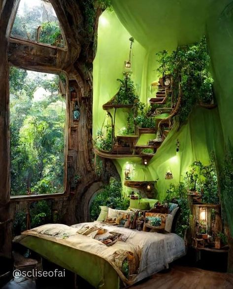 bedroom decor ideas bedroom wallpaper ideas bedroom ideas for small rooms bedroom paint bedroom decoration bedrooms bedroom ideas aesthetic bedroom inspirations Forest Bedroom Aesthetic, One Direction Bedroom, Cottage Core Bedroom, Forest Bedroom, Fairy Bedroom, Fantasy Bedroom, Bedroom Ideas Aesthetic, Aesthetic Bedroom Ideas, Arte Van Gogh