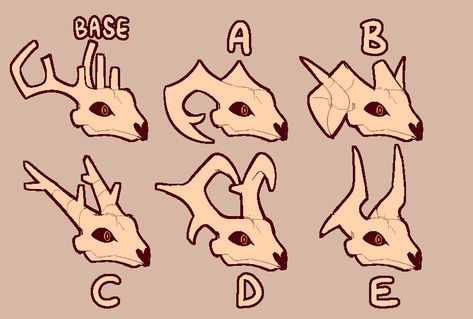 Horns Ideas Drawing, Anthro Base Drawing, Creature Body Base, Were Animals, Black And White Cartoon Drawings, How To Draw Four Arms, Monster Body Drawing, Monster Art Base, Antler Drawing Reference