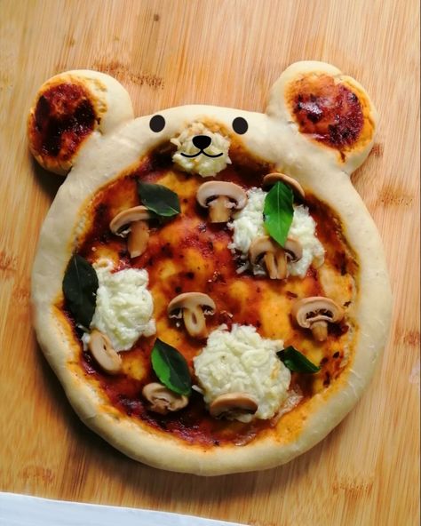 Bear Pizza, Mini Pizza, Pizza, Teddy Bear, Baking, Pizzas